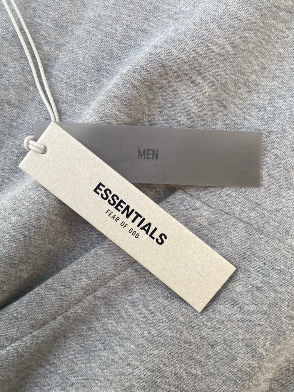 Essentials Light Grey Pullover Hoodie - Picture 5 of 8